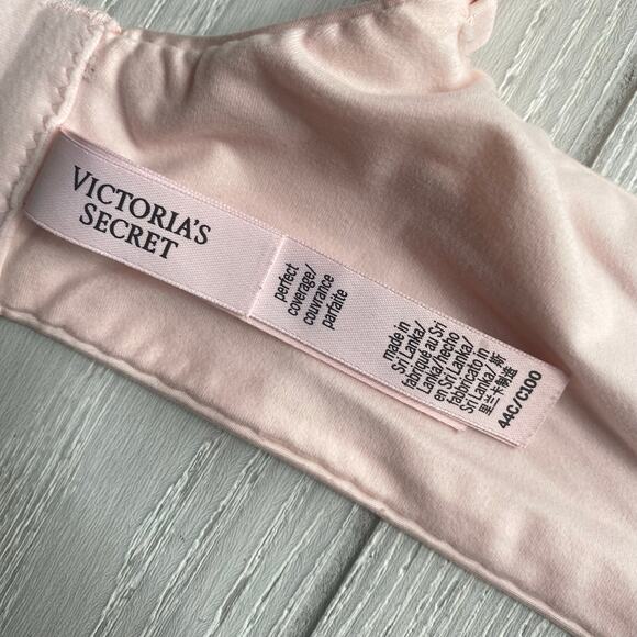Victoria’s Secret Women's Blush Pink Perfect Coverage Underwire Bra Size 44C - Picture 7 of 13
